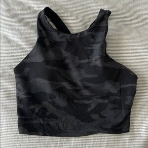 Athleta camo crop sports bra, S